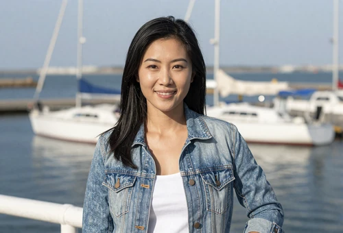 Woman by a harbor linking to navy dating for sailors and naval officers