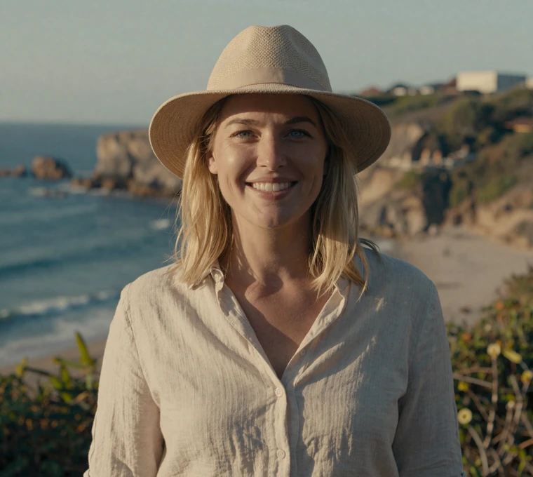 Woman on a weekend travel getaway, showing veteran dating and understanding after service
