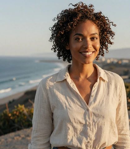 Black woman on a weekend travel trip, a verified naval officer dating member seeking navy men